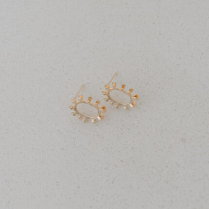 Oval Sahara Studs