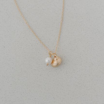 Shell And Pearl Necklace